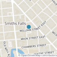 Map location of 30 WILLIAM STREET E, Smiths Falls, ON K7A1C4