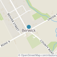 Map location of 9 COCKBURN STREET, Berwick, ON K0C1G0