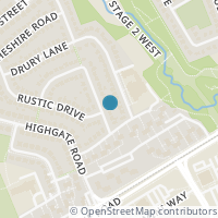 Map location of 1321 RIDEOUT CRESCENT, Ottawa, ON K2C2X9