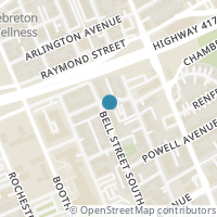 Map location of 295 BELL STREET S, Ottawa, ON K1S4J9