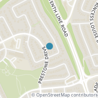 Map location of 1317 PRESTONE DRIVE, Ottawa, ON K1E2Z2