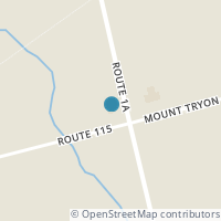 Map location of  