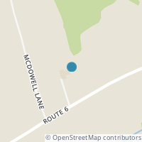 Map location of  