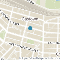 Map location of 1005 66 W CORDOVA STREET, Vancouver, BC V6B0L2