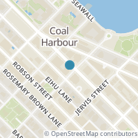 Map location of 1402 1420 W GEORGIA STREET, Vancouver, BC V6G3K4