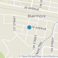 Map location of 1729 129 Street, Blairmore, AB T0K0E0