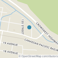 Map location of 2026 136 Street, Blairmore, AB T0K0E0