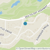 Map location of 3106 PANORAMA RIDGE, Whistler, BC V8E0B8