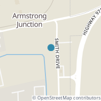 Map location of  