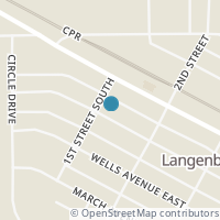 Map location of 107 Carl AVENUE W, Langenburg, SK S0A2A0