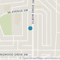 Map location of 9751 Elbow Drive SW, Calgary, AB T2V1M4