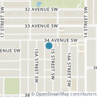 Map location of 1, 3511 15 Street SW, Calgary, AB T2T4A4