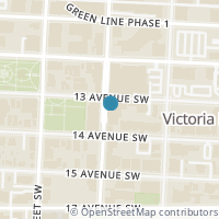 Map location of 906, 135 13 Avenue SW, Calgary, AB T2R0B7