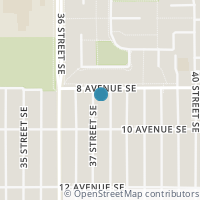 Map location of 910 37 Street SE, Calgary, AB T2A1E1