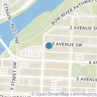 Map location of 580, 310 8 Street SW, Calgary, AB T2P3P3