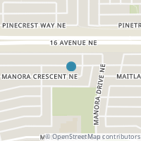 Map location of 232 Manora Crescent NE, Calgary, AB T2A4S5