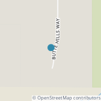 Map location of 263033 Butte Hills Way, Rural Rocky View County, AB T4A0N9