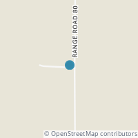 Map location of 48426 Rge Rd 80, Rural Brazeau County, AB T7A2A1