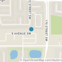 Map location of 17234 9 AV SW, Edmonton, AB T6W3V4