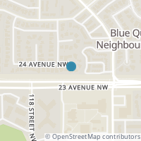 Map location of 11411 24 AV NW, Edmonton, AB T6J4Z1