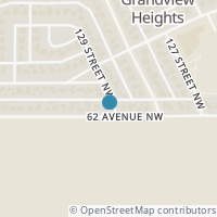 Map location of 12904 62 AV NW, Edmonton, AB T6H3X8