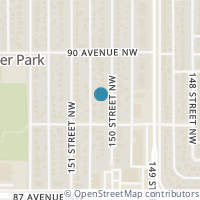 Map location of 8920 150 ST NW, Edmonton, AB T5R1E7