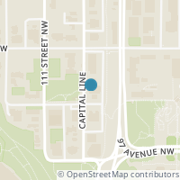 Map location of #906 9809 110 ST NW, Edmonton, AB T5K2J9