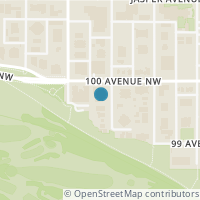 Map location of #001 11503 100 AV NW, Edmonton, AB T5K2K7