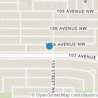 Map location of 10712 159 ST NW, Edmonton, AB T5P3B4