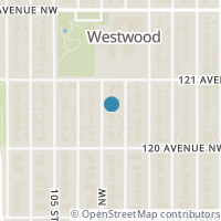 Map location of 12023 104 ST NW, Edmonton, AB T5G2L5