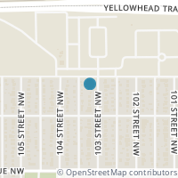 Map location of 12326 103 ST NW, Edmonton, AB T5G2K3