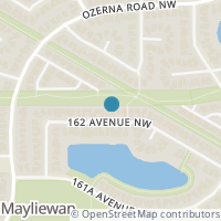 Map location of 7516 162 AV NW, Edmonton, AB T5Z3S7