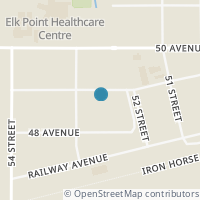 Map location of 5217 49 AV, Elk Point, AB T0A1A0