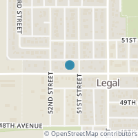 Map location of 5108 50 AV, Legal, AB T0G1L0