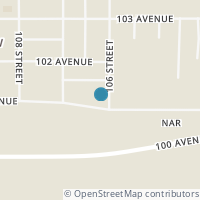 Map location of 10600 101 Avenue, Fairview, AB T0H1L0