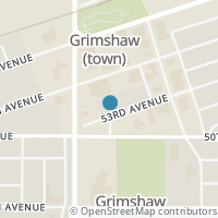 Map location of 5020 53 Avenue, Grimshaw, AB T0H1W0