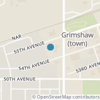 Map location of 5401 51 Street, Grimshaw, AB T0H1W0