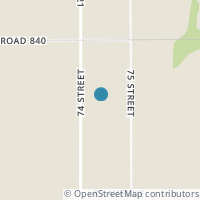 Map location of 8606 75 Street, Peace River, AB T8S0A5